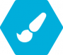 blue paintbrush icon