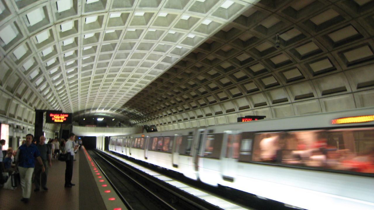 metro speeding past
