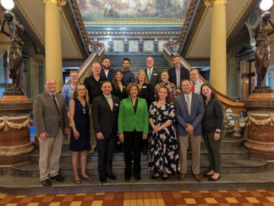 ASCE Iowa Report card release group photo